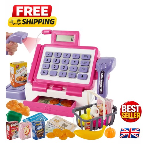 Children toy cash register - cash,